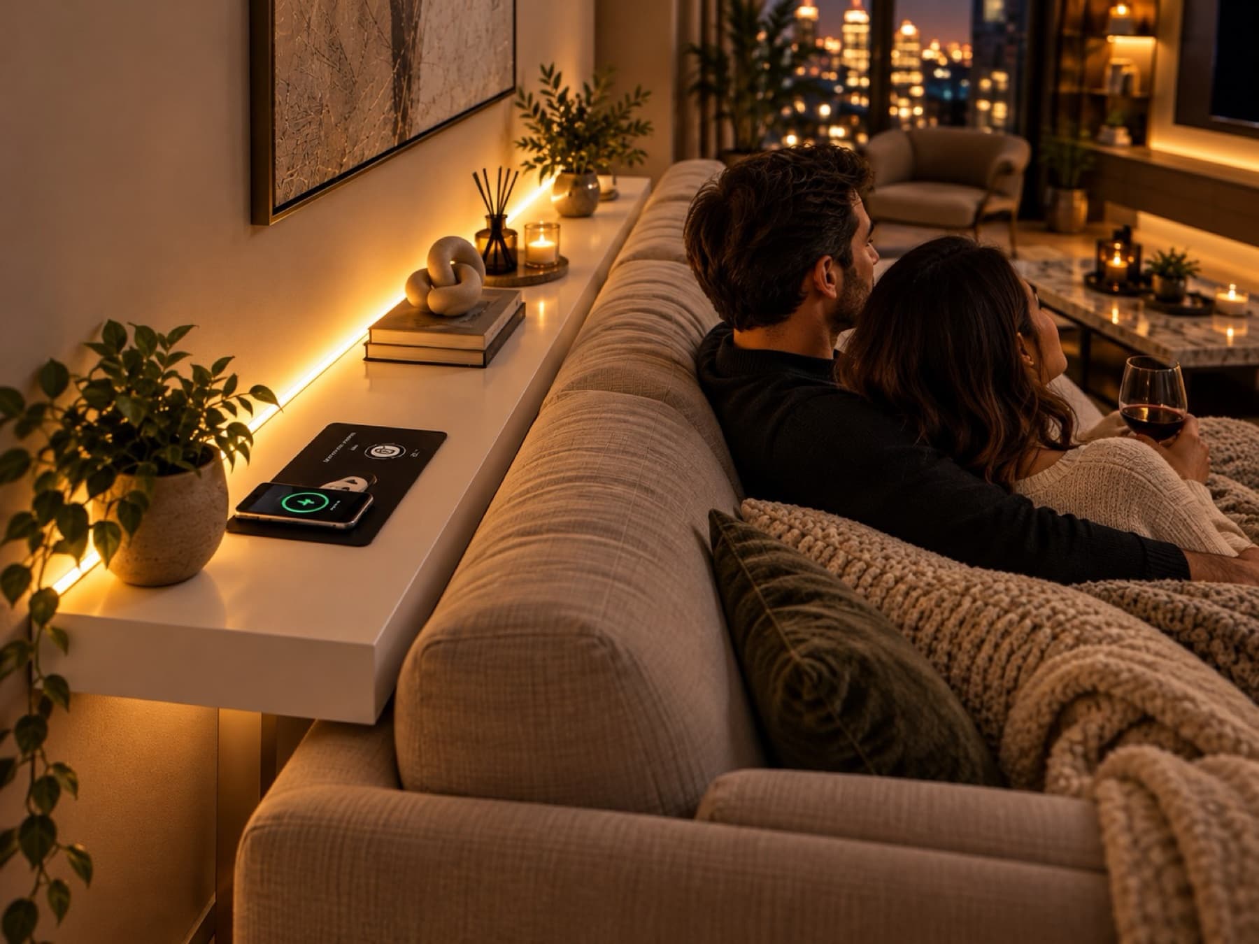 EDIMM Smart Sofa Console ile akıllı yaşam